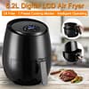1400W 5.2L Multifunction Air Fryer Chicken Oil free Air Fryer Health Fryer Pizza Cooker Smart Touch LCD Electric Deep Airfryer