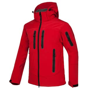 Custom Print New Softshell Jacket Men Waterproof Fleece Thermal Outdoor Hooded Hiking Coat Ski Trekking Camping Hoodie Clothing