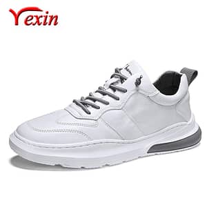 Men's Sneakers Soft Leather Casual Flat Shoes Brand Men Sneakers Fashion Trend Man Skateboard Small white shoes zapatos hombre