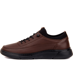 Sail Lakers-Brown Genuine Leather Men Casual Shoes Flat Comfort Shoes