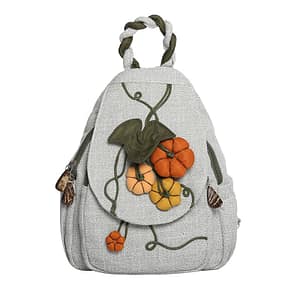 Chinese Style Linen Women Cotton Linen Backpack Casual Floral Printing Vintage Art Shoulders Bag Retro Female Canvas Backpack