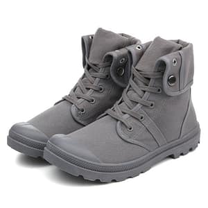 Hip-hop Desert Style Fashion Autumn High-top Military Ankle Boots Comfortable Canvas Shoe Tactical Boots Work Shoes Men