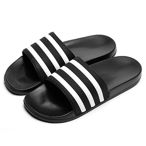 ASIFN Men's Slippers EVA Men Shoes Women Couple Flip Flops Soft Black White Stripes Casual Summer Male Chaussures Femme Slides