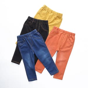 VIDMID 1-6Y Children Jeans Boys Denim trousers Baby Girls Top Quality Casual pants kids clothing spring leggings 1017 01