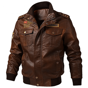 M-6XL Men's Genuine Cow Leather Jackets and Coats Male Motorcycle Windbreak Jacket Casual Slim Brand Clothing Stand Collar Coats