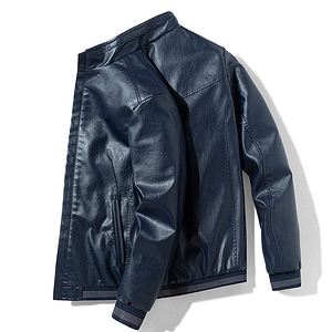 Leather Jacket Men Motorcylce Casual Stand collar Slim Zipper PU Coat Male Biker Leather Tops Men Size 4XL jaqueta masculina