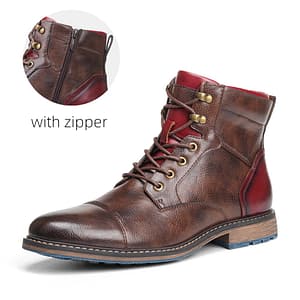 8~12 boots men brand 2020 fashion comfortable boots leather #AL603C4
