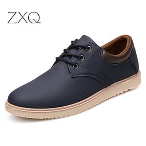 2020 New Men Shoes Lace-Up Men Fashion Shoes Microfiber Leather Casual Shoes Brand Men Sneakers