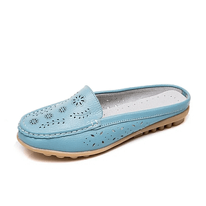 Slip On Flat Shoes For Women Flats Moccasins Mocassin Femme Genuine Leather Ladies Casual Summer Plus Size 10 Colors