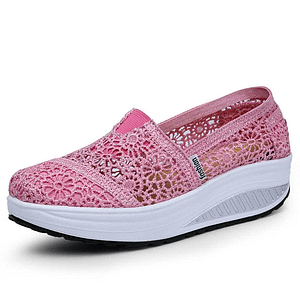 Koovan Women's Mesh Shoes 2020 Spring And Summer Female Cool Net Shoes Breathable Lace Shake Women Footwear Casual Shoes