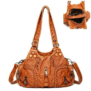 New Multi Pocket Luxury Soft sheepskin Shoulder Bags for Women Large Capacity Shopping Crossbody Hobo Bags European Tote Handbag