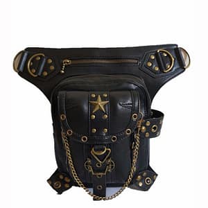 Norbinus Steampunk Waist Leg Bags Women Men Victorian Style Holster Bag Motorcycle Thigh Hip Belt Packs Messenger Shoulder Bags