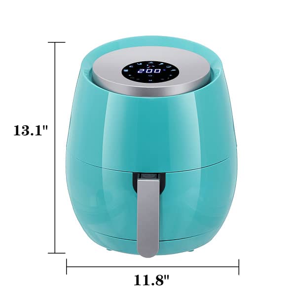1400W 5.2L Multifunction Air Fryer Chicken Oil free Air Fryer Health Fryer Pizza Cooker Smart Touch LCD Electric Deep Airfryer