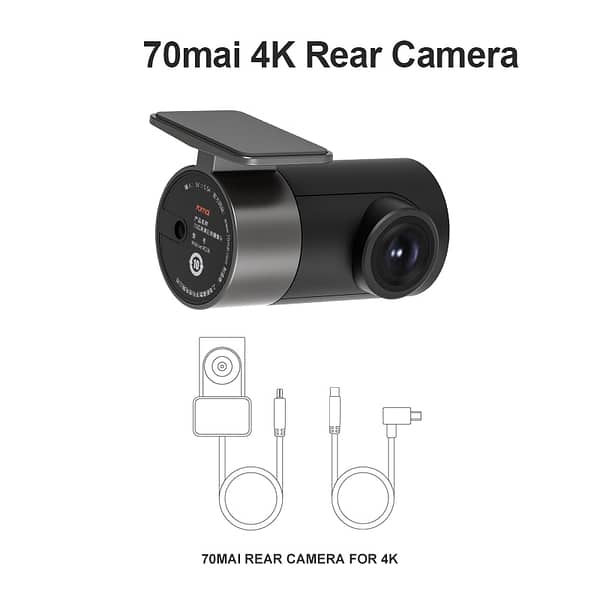 70mai Rear Cam Only for 70mai 4K Dash Cam A800 A800S 70mai A800 A800S 4K Car DVR Rearview cam 70mai Pro Plus + A500S