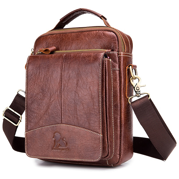 100% Genuine Leather Messenger Bag Men Shoulder Bag Vintage Male Bag Small Flap Cow Leather Casual Crossbody Bag For Men Handbag
