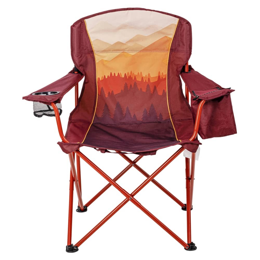 Ombre Mountains Design Red and Orange Ozark Trail Oversized Camp