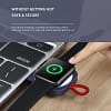 ROCK Magnetic USB Wireless Qi Charger for Apple Watch / Type - C Magnetic Charger Dock Series 5 4 3 Portable