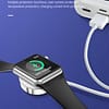 TOTU Portable Smart USB Watch Charger Cable Magnetic Wireless Charging Dock for Apple IWatch Series 4/S/2/1 Applewatch (white)