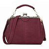 Vintage Matte Pu Leather Clip Messenger Bag and Handbag for Ladies