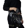 Punk Rock Waist Bag Womens Vintage Gothic Shoulder Bags Female Femme Leather Rivet Cross Body Messenger Bag for Ladies Steampunk
