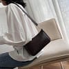 aliwood 2020 New Style Crocodile Leather Women Shoulder Bags Simple Elegant Baguette Bag Armpit Bag High Quality Handbag Bolsas