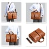 JEEP BULUO Men's Bags Briefcase Travel Easy To Carry Multifunctional Large Handbag 14-inch Computer Split Leather Man Big Bag