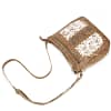Annmouler Designer Women Handbag Purse Pu Leather Shoulder Bag Flower Crossbody Bag Small Ladies Messenger Bag Brown Lace Totes