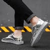 Unisex Wing Tip lace up casual Comfortable zapatillas mujer men shoes Spring autumn Gold silver black sneakers plus size 45 46