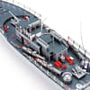 2.4G EHT-2877 Missile Destroyer RC Boat 4km/h With Two Motor And Light Vehicle Models