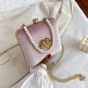 Vintage Carved Handbag Women's Small Angel Messenger Bags Chain Flap 2020 New high Quality Pearl Clutch for Lady Hasp