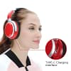 Tourya Wireless Headphones With HD Mic Bluetooth Headphone Over Ear Bass Headset Eearphone Support TF Card For PC Mobile phone