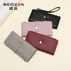 WEICHEN Wristband Women Wallets Red Coin Cell Phone Pocket Ladies Clasp Clutch Purses Female Wallet Carteras High Quality