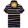 polo shirt men high quality mens polo shirt 95%cotton Short-sleeved embroidered stripes business casual mens polo shirt 3631