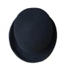 Black Steampunk Victorian Formal Dome Hat Wool Felt Vintage Magician Fedoras Mad Hatter President Bowler Hat