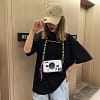 Camera Shoulder Bag Messenger Purse Fashion Casual Ladies Crossbody Bags Women Flaps Cartoon Printing Single Zipper Versatile