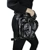 Lizard Leather Vintage Steampunk Fanny Packs Punk Retro Rock Gothic bag Goth Shoulder Waist Bags Victorian Style Women leg bag