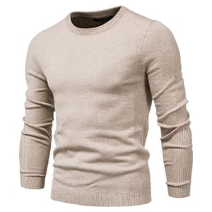 2020 New Winter Thickness Pullover Men O-neck Solid Color Long Sleeve Warm Slim Sweaters Men Men's Sweater Pull Male Clothing