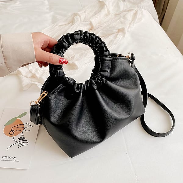 Fashion Brand Designer Women's Drawstring Hobos Bags 2020 New Quality Bucket Bag for Lady With Circule Handle Bag