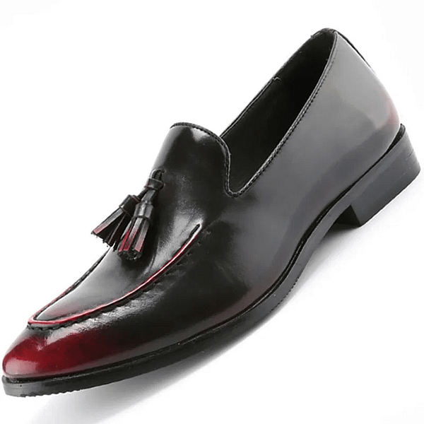 Men Genuine Cow Leather Dress Shoe Design Brand Shoes Male Classic Tassel Brogue Shoe Mans Footwear Formal Wedding Bullock Shoes