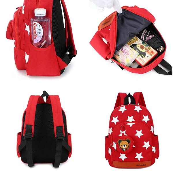 Stars Printing Nylon Children Backpacks Kids Kindergarten School Bags Backpacks Baby Boys Girls Nursery Toddler Cute Rucksack