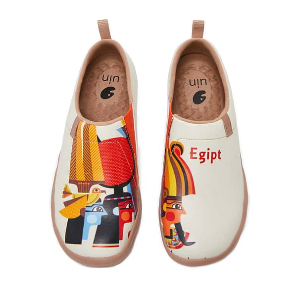 UIN Female Women Loafers Casual Microfiber Leather 2020 Mysterious Egypt Series Slip On Shoes