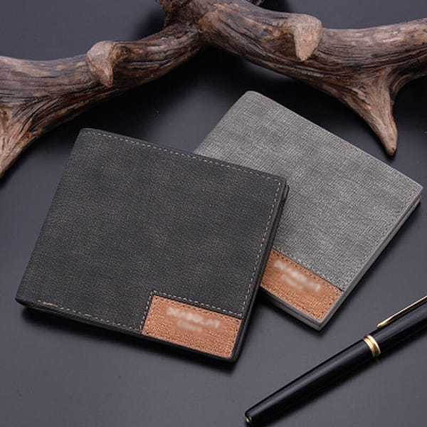 MARKROYAL Vintage PU Leather Men Short Wallets Coin Purses Male Men Thin Multi-Card Wallet Canvas Slim Wallets Dropshipping