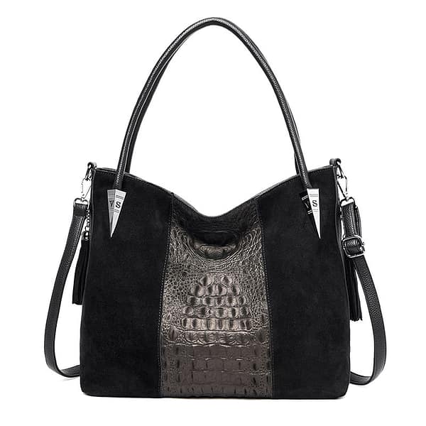 Gykaeo Designer Handbags High Quality Fashion Crocodile Pattern Women Messenger Bags 2020 Winter Lady Velour Tote Bag Sac A Main
