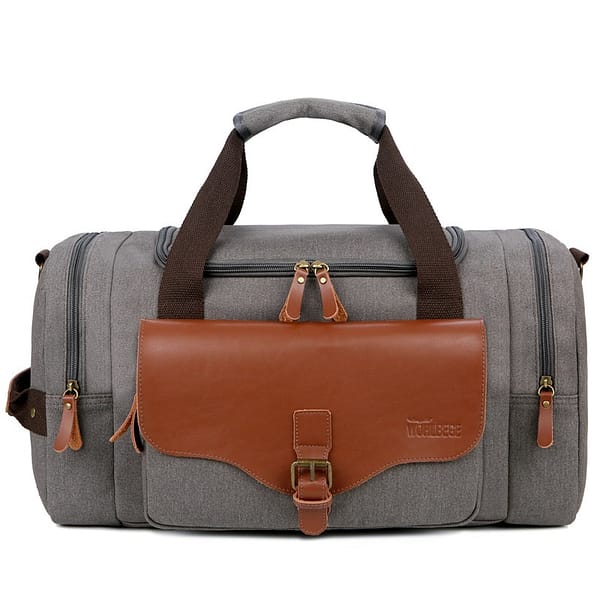 Men's Travel Bag Canvas PU leather Handbags For Business Trip Large Capacity Shoulder Bags Male Duffle Bag Fitness Bags XA72M