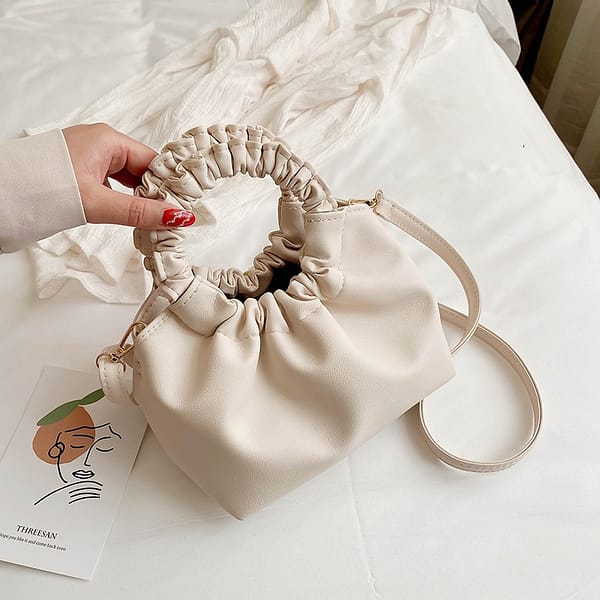 Fashion Brand Designer Women's Drawstring Hobos Bags 2020 New Quality Bucket Bag for Lady With Circule Handle Bag