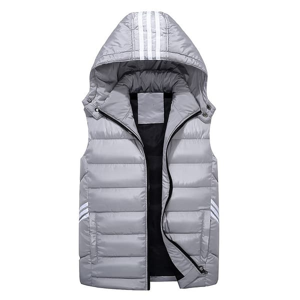 Men Winter Plus Large Size 7xl Vest Hat Detachable Waistcoat Warm Thicken Sleeveless Jackets Unloading Parka Coat for Men Unisex