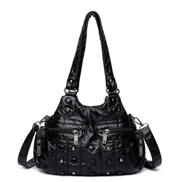 Fashion High Quality Washed PU Leather Handbag Ladies Daily Bag Gift Handbag Large Capacity Shoulder Bags Purse 2020 new Ladies