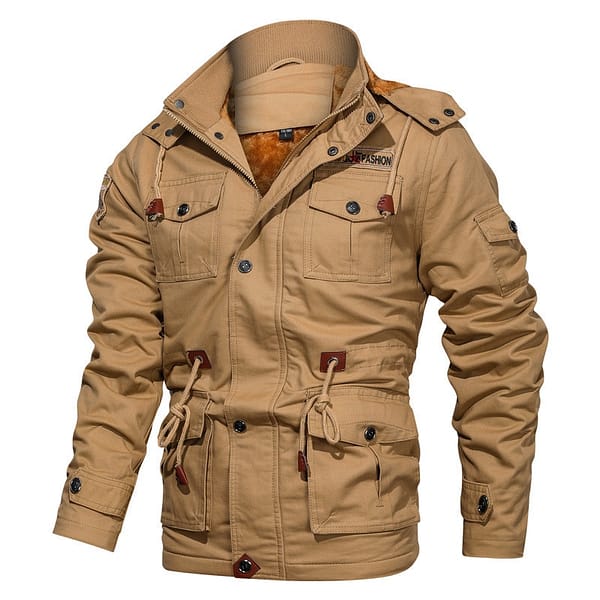 Tactical jacket Man Waterproof Warm Jackets Winter Jacket Windproof Water-resistant and scratch-resistant Windbreaker Overcoat