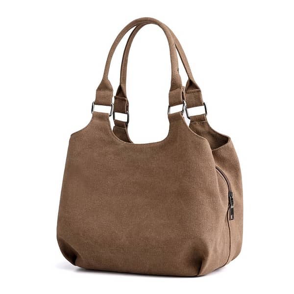 KVKY Women's Handbags Multi-layer pockets Female Shoulder bags High Quality Canvas Ladies Casual Tote Shopping Hobos Bag Bolsos