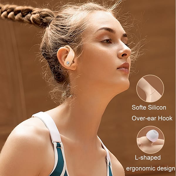 NVAHVA Bluetooth Wireless Earbuds for Sport True Wireless Stereo Headphones Bass Headset Earphones with Mic for Gaming Phones TV